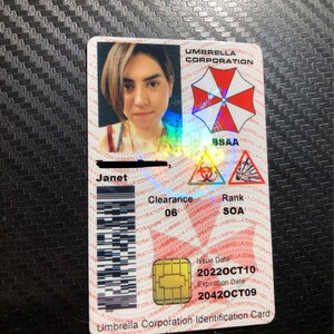 Umbrella Corporation Id Card Template